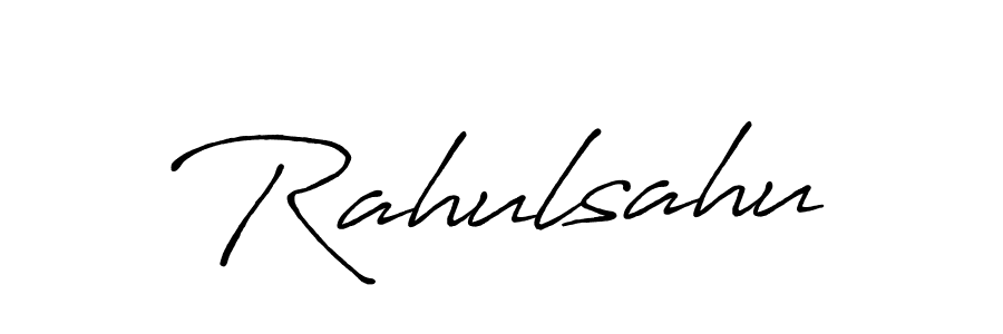 Also we have Rahulsahu name is the best signature style. Create professional handwritten signature collection using Antro_Vectra_Bolder autograph style. Rahulsahu signature style 7 images and pictures png