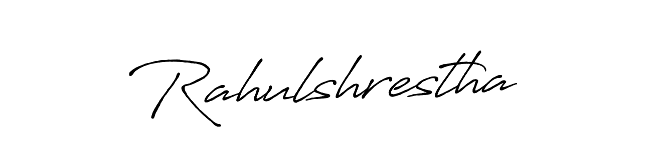 Also we have Rahulshrestha name is the best signature style. Create professional handwritten signature collection using Antro_Vectra_Bolder autograph style. Rahulshrestha signature style 7 images and pictures png