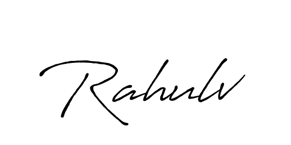 How to Draw Rahulv signature style? Antro_Vectra_Bolder is a latest design signature styles for name Rahulv. Rahulv signature style 7 images and pictures png