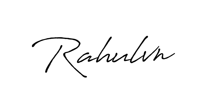 Design your own signature with our free online signature maker. With this signature software, you can create a handwritten (Antro_Vectra_Bolder) signature for name Rahulvn. Rahulvn signature style 7 images and pictures png