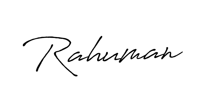 The best way (Antro_Vectra_Bolder) to make a short signature is to pick only two or three words in your name. The name Rahuman include a total of six letters. For converting this name. Rahuman signature style 7 images and pictures png