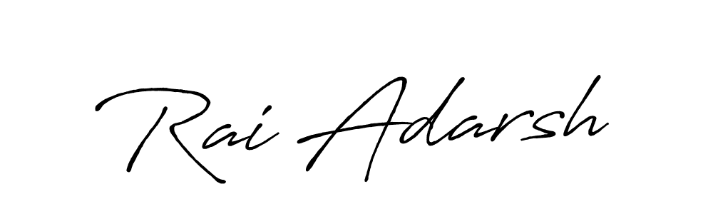 Similarly Antro_Vectra_Bolder is the best handwritten signature design. Signature creator online .You can use it as an online autograph creator for name Rai Adarsh. Rai Adarsh signature style 7 images and pictures png