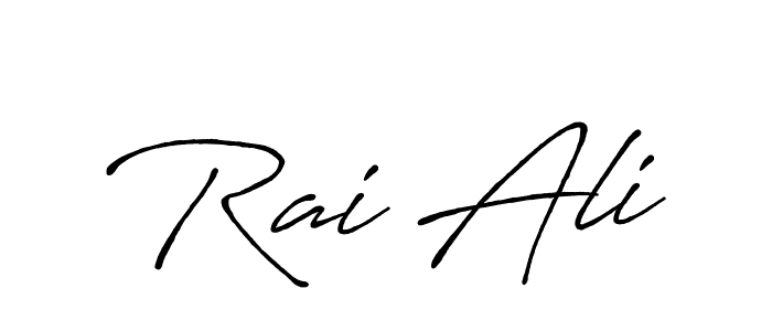 Create a beautiful signature design for name Rai Ali. With this signature (Antro_Vectra_Bolder) fonts, you can make a handwritten signature for free. Rai Ali signature style 7 images and pictures png