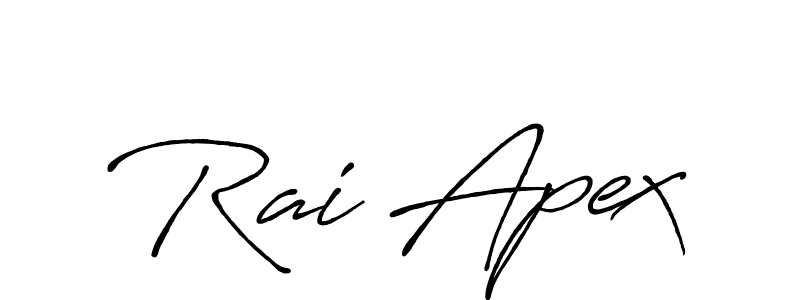 It looks lik you need a new signature style for name Rai Apex. Design unique handwritten (Antro_Vectra_Bolder) signature with our free signature maker in just a few clicks. Rai Apex signature style 7 images and pictures png