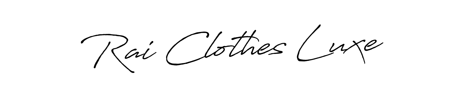 How to make Rai Clothes Luxe signature? Antro_Vectra_Bolder is a professional autograph style. Create handwritten signature for Rai Clothes Luxe name. Rai Clothes Luxe signature style 7 images and pictures png