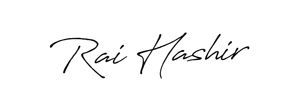 Make a beautiful signature design for name Rai Hashir. With this signature (Antro_Vectra_Bolder) style, you can create a handwritten signature for free. Rai Hashir signature style 7 images and pictures png