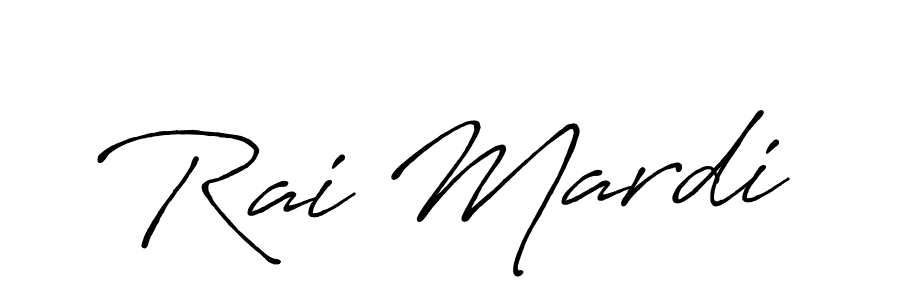 Use a signature maker to create a handwritten signature online. With this signature software, you can design (Antro_Vectra_Bolder) your own signature for name Rai Mardi. Rai Mardi signature style 7 images and pictures png