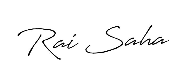 if you are searching for the best signature style for your name Rai Saha. so please give up your signature search. here we have designed multiple signature styles  using Antro_Vectra_Bolder. Rai Saha signature style 7 images and pictures png