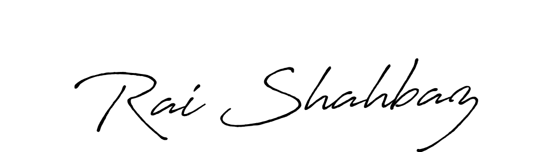 Use a signature maker to create a handwritten signature online. With this signature software, you can design (Antro_Vectra_Bolder) your own signature for name Rai Shahbaz. Rai Shahbaz signature style 7 images and pictures png