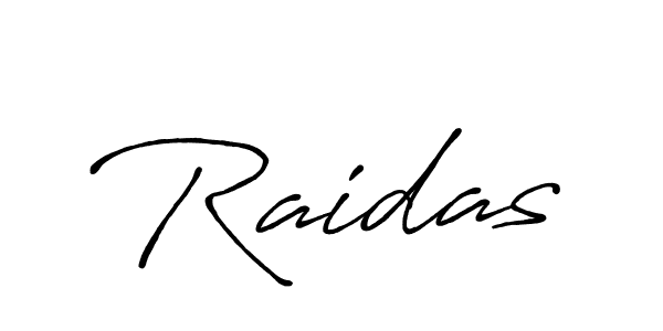 Use a signature maker to create a handwritten signature online. With this signature software, you can design (Antro_Vectra_Bolder) your own signature for name Raidas. Raidas signature style 7 images and pictures png