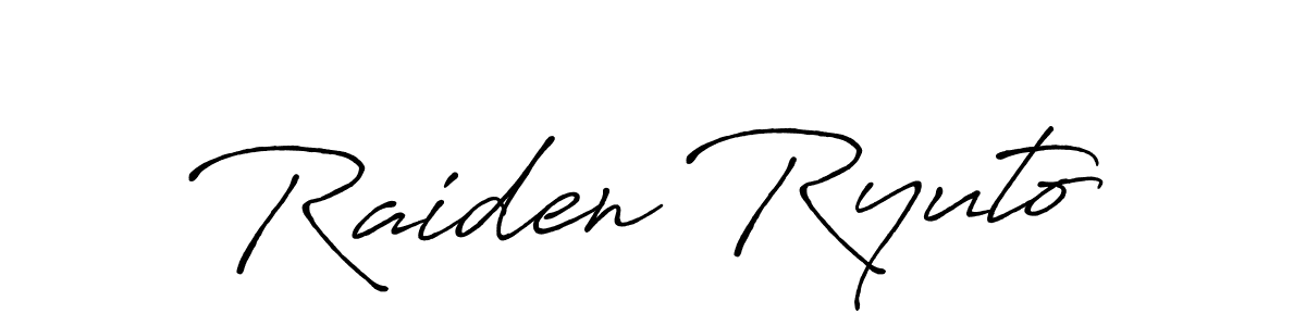 Similarly Antro_Vectra_Bolder is the best handwritten signature design. Signature creator online .You can use it as an online autograph creator for name Raiden Ryuto. Raiden Ryuto signature style 7 images and pictures png