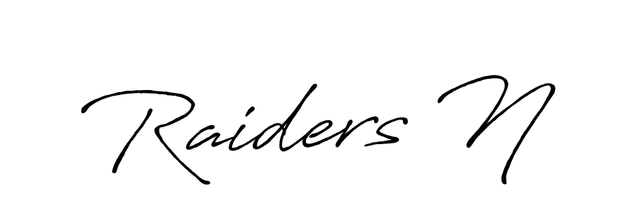 You should practise on your own different ways (Antro_Vectra_Bolder) to write your name (Raiders N) in signature. don't let someone else do it for you. Raiders N signature style 7 images and pictures png