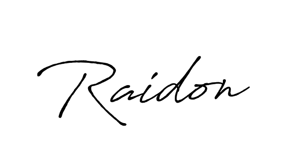 Make a beautiful signature design for name Raidon. With this signature (Antro_Vectra_Bolder) style, you can create a handwritten signature for free. Raidon signature style 7 images and pictures png