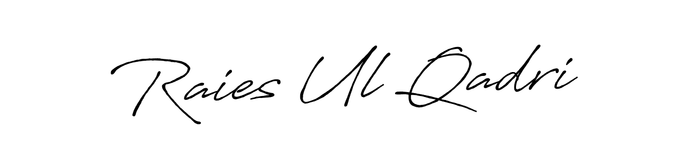 Also we have Raies Ul Qadri name is the best signature style. Create professional handwritten signature collection using Antro_Vectra_Bolder autograph style. Raies Ul Qadri signature style 7 images and pictures png