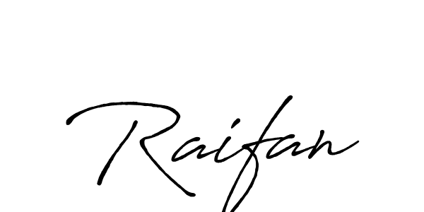How to make Raifan signature? Antro_Vectra_Bolder is a professional autograph style. Create handwritten signature for Raifan name. Raifan signature style 7 images and pictures png