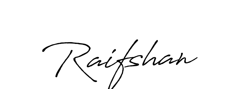 Design your own signature with our free online signature maker. With this signature software, you can create a handwritten (Antro_Vectra_Bolder) signature for name Raifshan. Raifshan signature style 7 images and pictures png