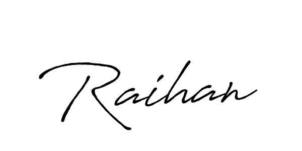 You should practise on your own different ways (Antro_Vectra_Bolder) to write your name (Raihan) in signature. don't let someone else do it for you. Raihan signature style 7 images and pictures png