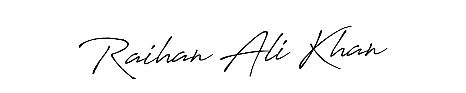 Make a beautiful signature design for name Raihan Ali Khan. Use this online signature maker to create a handwritten signature for free. Raihan Ali Khan signature style 7 images and pictures png