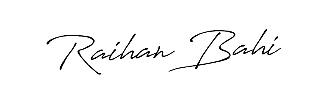 Also we have Raihan Bahi name is the best signature style. Create professional handwritten signature collection using Antro_Vectra_Bolder autograph style. Raihan Bahi signature style 7 images and pictures png