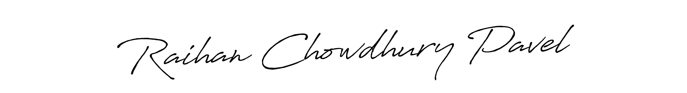 It looks lik you need a new signature style for name Raihan Chowdhury Pavel. Design unique handwritten (Antro_Vectra_Bolder) signature with our free signature maker in just a few clicks. Raihan Chowdhury Pavel signature style 7 images and pictures png