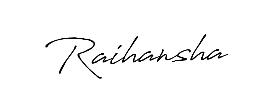 It looks lik you need a new signature style for name Raihansha. Design unique handwritten (Antro_Vectra_Bolder) signature with our free signature maker in just a few clicks. Raihansha signature style 7 images and pictures png