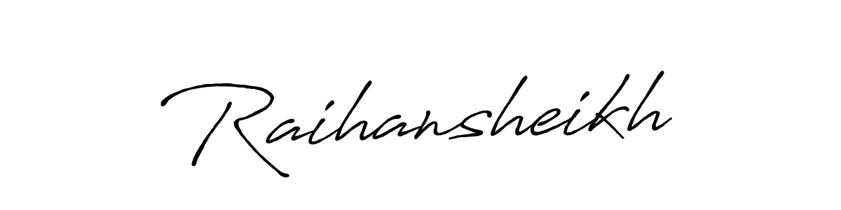Make a beautiful signature design for name Raihansheikh. Use this online signature maker to create a handwritten signature for free. Raihansheikh signature style 7 images and pictures png