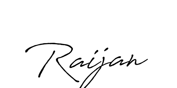 Also we have Raijan name is the best signature style. Create professional handwritten signature collection using Antro_Vectra_Bolder autograph style. Raijan signature style 7 images and pictures png