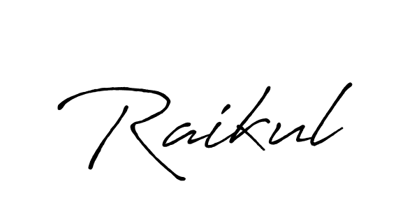 How to make Raikul signature? Antro_Vectra_Bolder is a professional autograph style. Create handwritten signature for Raikul name. Raikul signature style 7 images and pictures png