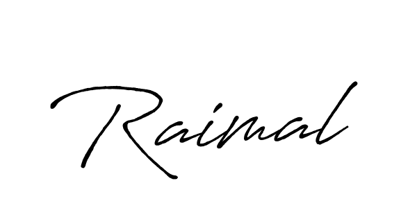 It looks lik you need a new signature style for name Raimal. Design unique handwritten (Antro_Vectra_Bolder) signature with our free signature maker in just a few clicks. Raimal signature style 7 images and pictures png