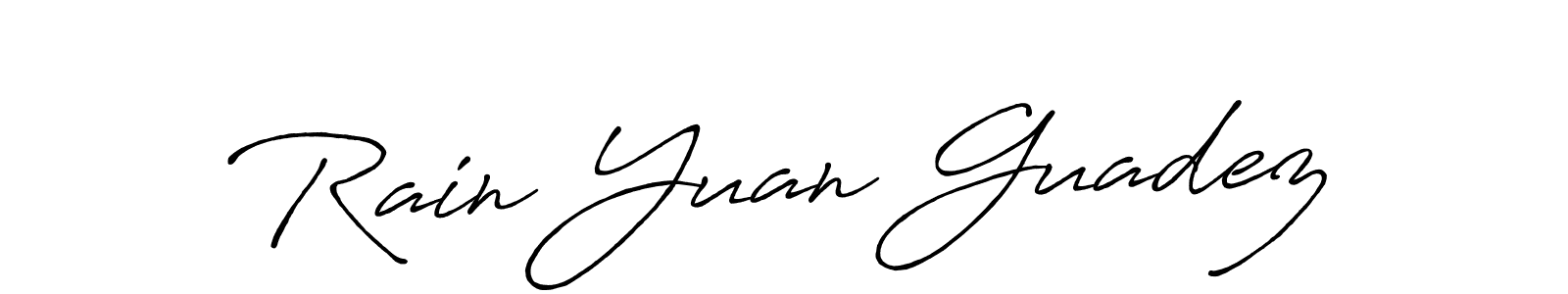 See photos of Rain Yuan Guadez official signature by Spectra . Check more albums & portfolios. Read reviews & check more about Antro_Vectra_Bolder font. Rain Yuan Guadez signature style 7 images and pictures png