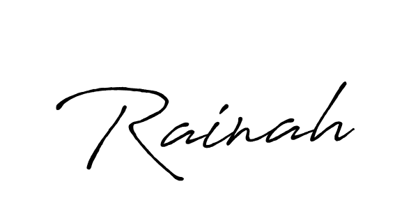 Make a beautiful signature design for name Rainah. Use this online signature maker to create a handwritten signature for free. Rainah signature style 7 images and pictures png