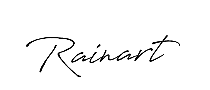 Use a signature maker to create a handwritten signature online. With this signature software, you can design (Antro_Vectra_Bolder) your own signature for name Rainart. Rainart signature style 7 images and pictures png