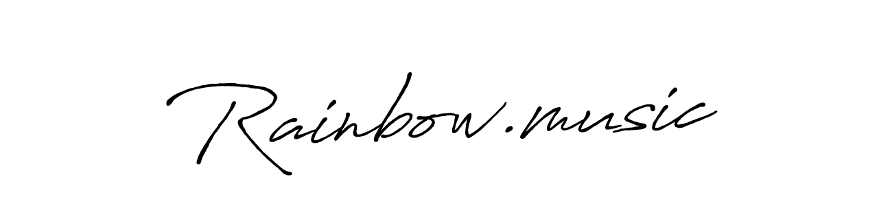 The best way (Antro_Vectra_Bolder) to make a short signature is to pick only two or three words in your name. The name Rainbow.music include a total of six letters. For converting this name. Rainbow.music signature style 7 images and pictures png