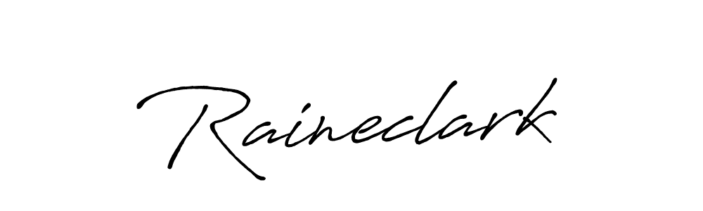 How to make Raineclark signature? Antro_Vectra_Bolder is a professional autograph style. Create handwritten signature for Raineclark name. Raineclark signature style 7 images and pictures png