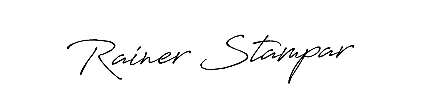 Design your own signature with our free online signature maker. With this signature software, you can create a handwritten (Antro_Vectra_Bolder) signature for name Rainer Stampar. Rainer Stampar signature style 7 images and pictures png