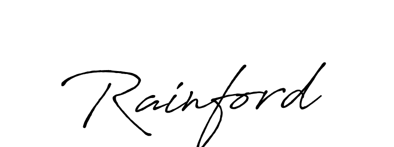 The best way (Antro_Vectra_Bolder) to make a short signature is to pick only two or three words in your name. The name Rainford include a total of six letters. For converting this name. Rainford signature style 7 images and pictures png