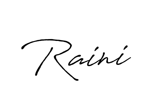 Create a beautiful signature design for name Raini. With this signature (Antro_Vectra_Bolder) fonts, you can make a handwritten signature for free. Raini signature style 7 images and pictures png