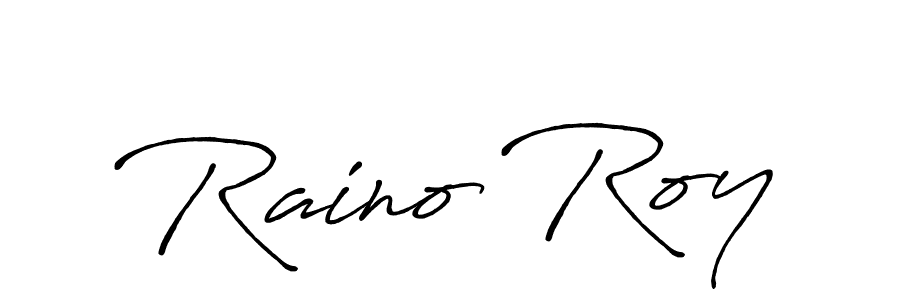 Design your own signature with our free online signature maker. With this signature software, you can create a handwritten (Antro_Vectra_Bolder) signature for name Raino Roy. Raino Roy signature style 7 images and pictures png