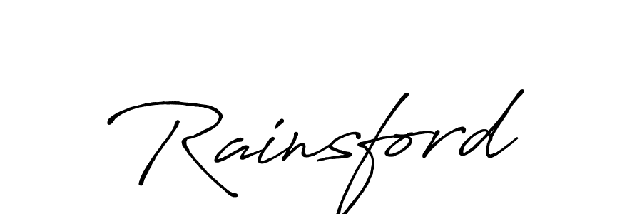 Rainsford stylish signature style. Best Handwritten Sign (Antro_Vectra_Bolder) for my name. Handwritten Signature Collection Ideas for my name Rainsford. Rainsford signature style 7 images and pictures png