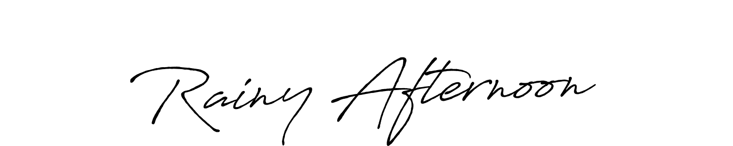 How to make Rainy Afternoon name signature. Use Antro_Vectra_Bolder style for creating short signs online. This is the latest handwritten sign. Rainy Afternoon signature style 7 images and pictures png