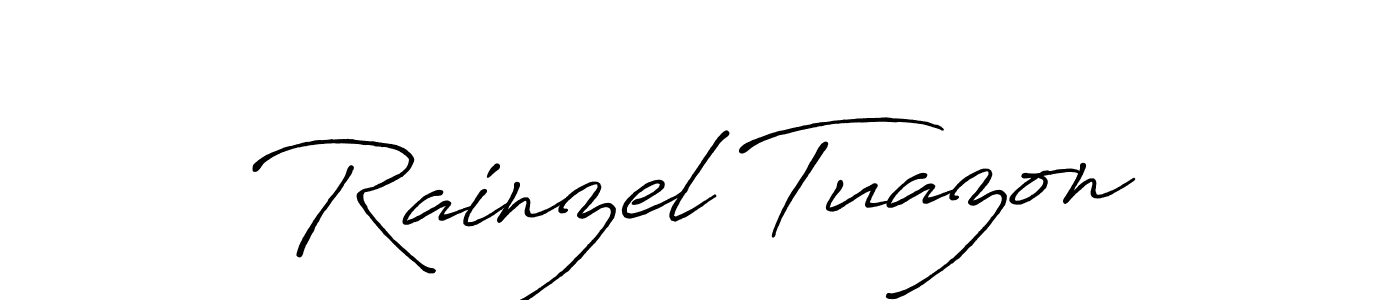 Make a beautiful signature design for name Rainzel Tuazon. Use this online signature maker to create a handwritten signature for free. Rainzel Tuazon signature style 7 images and pictures png