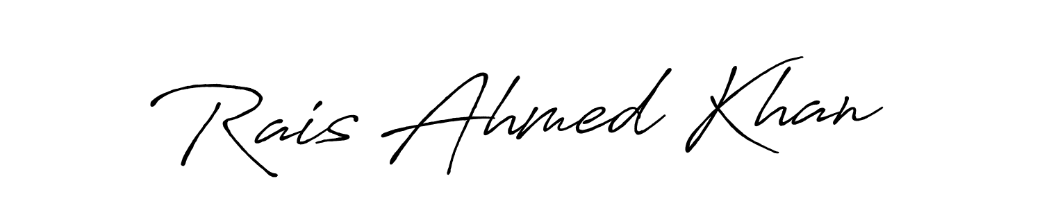 Also You can easily find your signature by using the search form. We will create Rais Ahmed Khan name handwritten signature images for you free of cost using Antro_Vectra_Bolder sign style. Rais Ahmed Khan signature style 7 images and pictures png