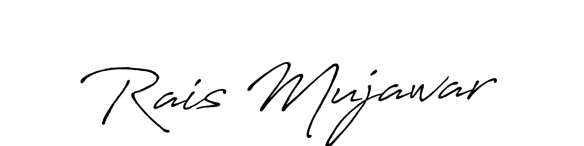 Also we have Rais Mujawar name is the best signature style. Create professional handwritten signature collection using Antro_Vectra_Bolder autograph style. Rais Mujawar signature style 7 images and pictures png