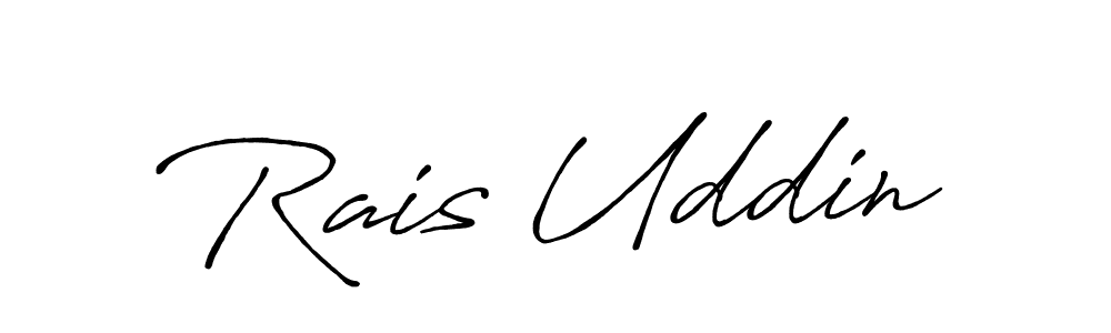 Rais Uddin stylish signature style. Best Handwritten Sign (Antro_Vectra_Bolder) for my name. Handwritten Signature Collection Ideas for my name Rais Uddin. Rais Uddin signature style 7 images and pictures png