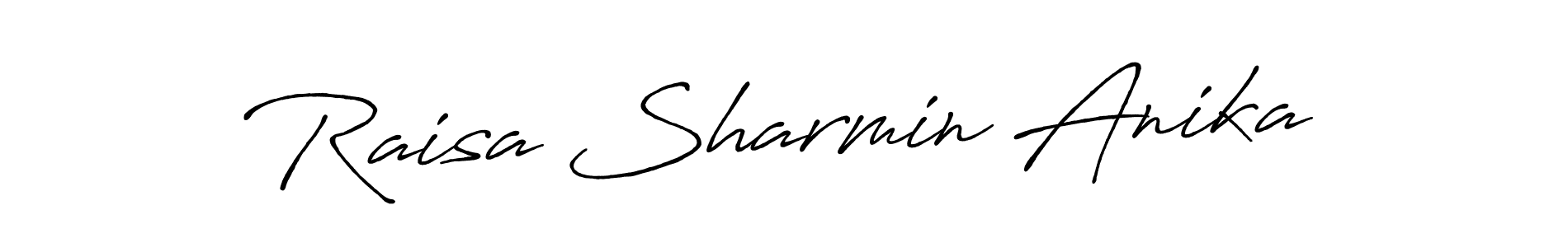 Use a signature maker to create a handwritten signature online. With this signature software, you can design (Antro_Vectra_Bolder) your own signature for name Raisa Sharmin Anika. Raisa Sharmin Anika signature style 7 images and pictures png