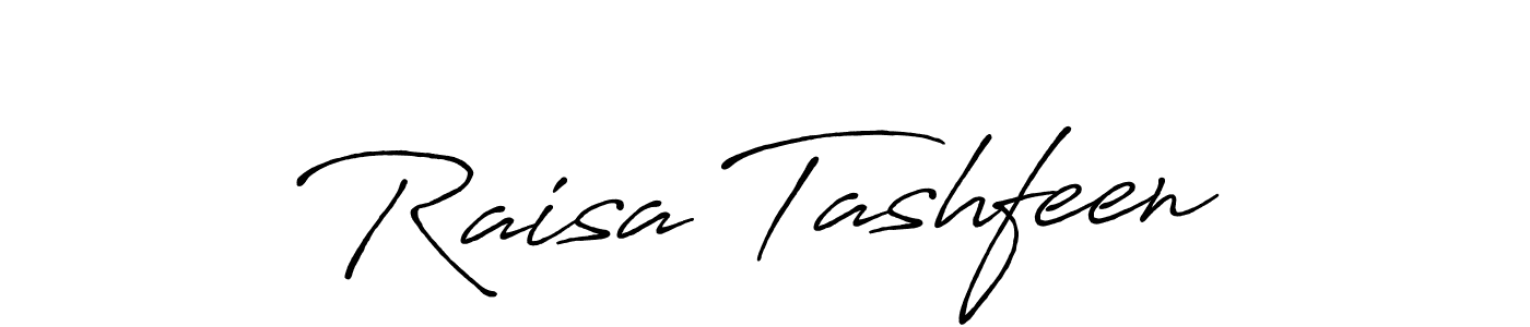 It looks lik you need a new signature style for name Raisa Tashfeen. Design unique handwritten (Antro_Vectra_Bolder) signature with our free signature maker in just a few clicks. Raisa Tashfeen signature style 7 images and pictures png