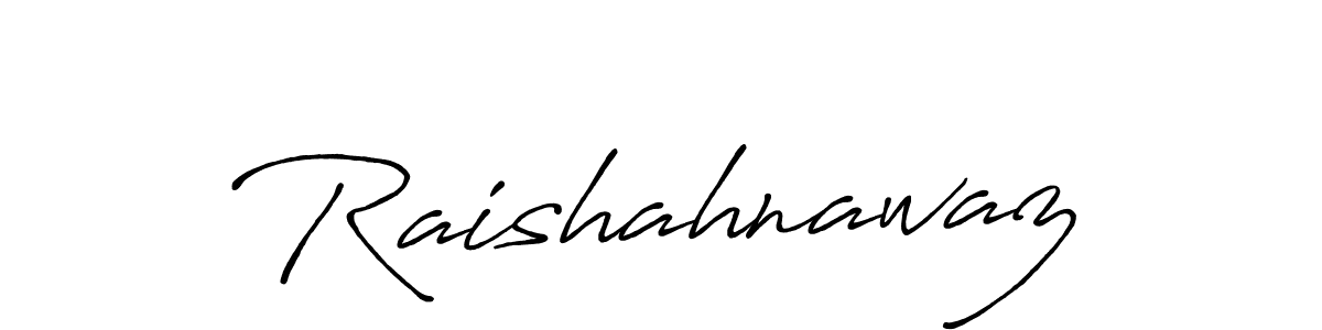 Make a beautiful signature design for name Raishahnawaz. With this signature (Antro_Vectra_Bolder) style, you can create a handwritten signature for free. Raishahnawaz signature style 7 images and pictures png