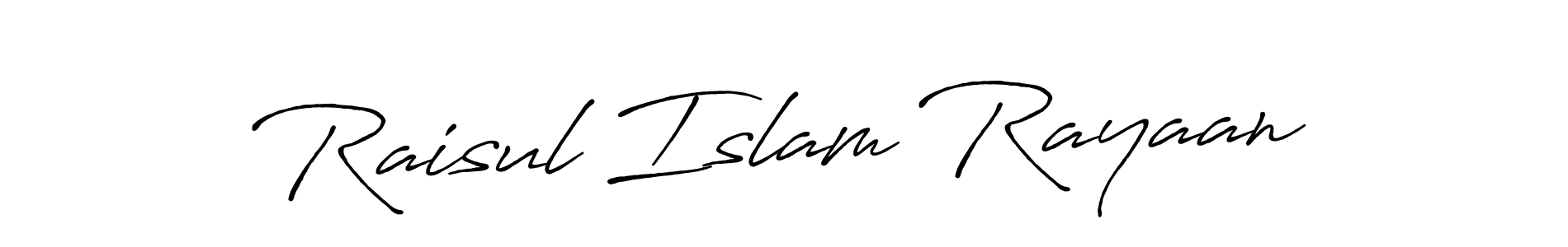 Design your own signature with our free online signature maker. With this signature software, you can create a handwritten (Antro_Vectra_Bolder) signature for name Raisul Islam Rayaan. Raisul Islam Rayaan signature style 7 images and pictures png
