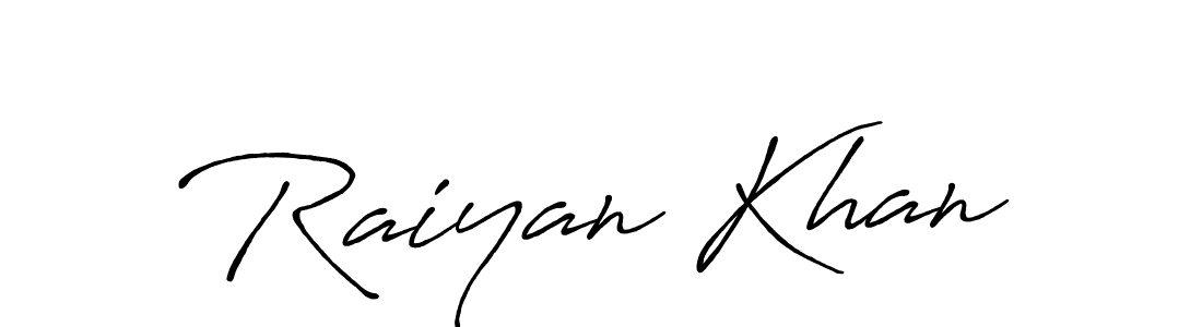 It looks lik you need a new signature style for name Raiyan Khan. Design unique handwritten (Antro_Vectra_Bolder) signature with our free signature maker in just a few clicks. Raiyan Khan signature style 7 images and pictures png