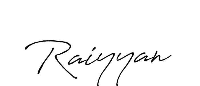 Also You can easily find your signature by using the search form. We will create Raiyyan name handwritten signature images for you free of cost using Antro_Vectra_Bolder sign style. Raiyyan signature style 7 images and pictures png